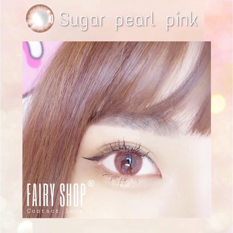 Kính Áp tròng Sugar Pearl pink 14.0mm FAIRY SHOP CONTACT LENS độ 0 - 6