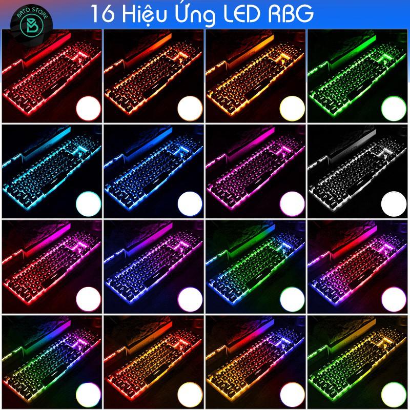 Combo Bộ Bàn Phím Gaming 1AC K002 (16 Hiệu Ứng Led RGB), Tai nghe Gaming Led, Chuột Gaming Led G3Pro