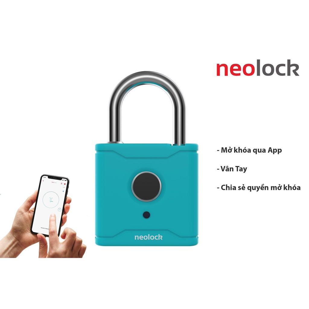 Ổ khóa càng cua vân tay cao cấp, mở khóa qua APP chống nước khóa xe, cửa cổng neolock POK60