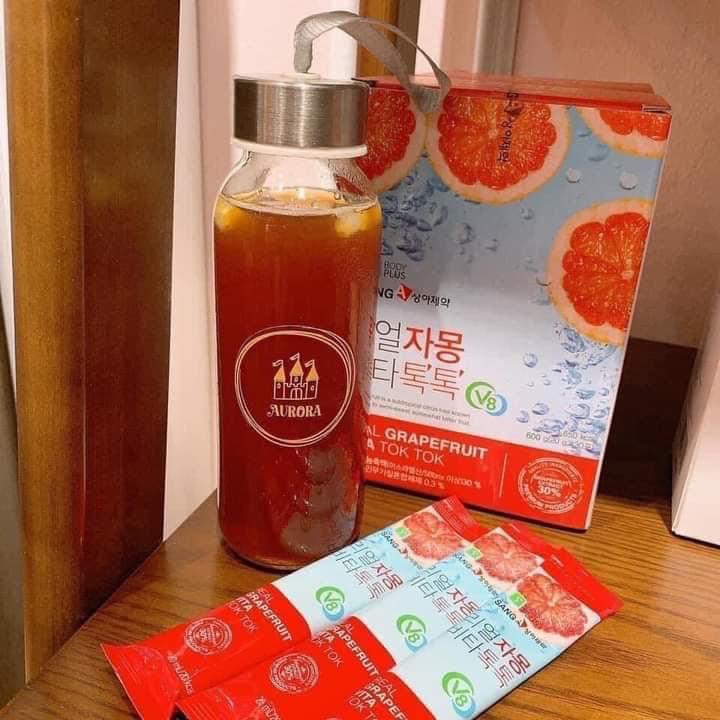 Hộp 30 gói trà bưởi REAL GRAPEFRUIT VITA TOK TOK SANG  ( không xuất hóa đơn đỏ )