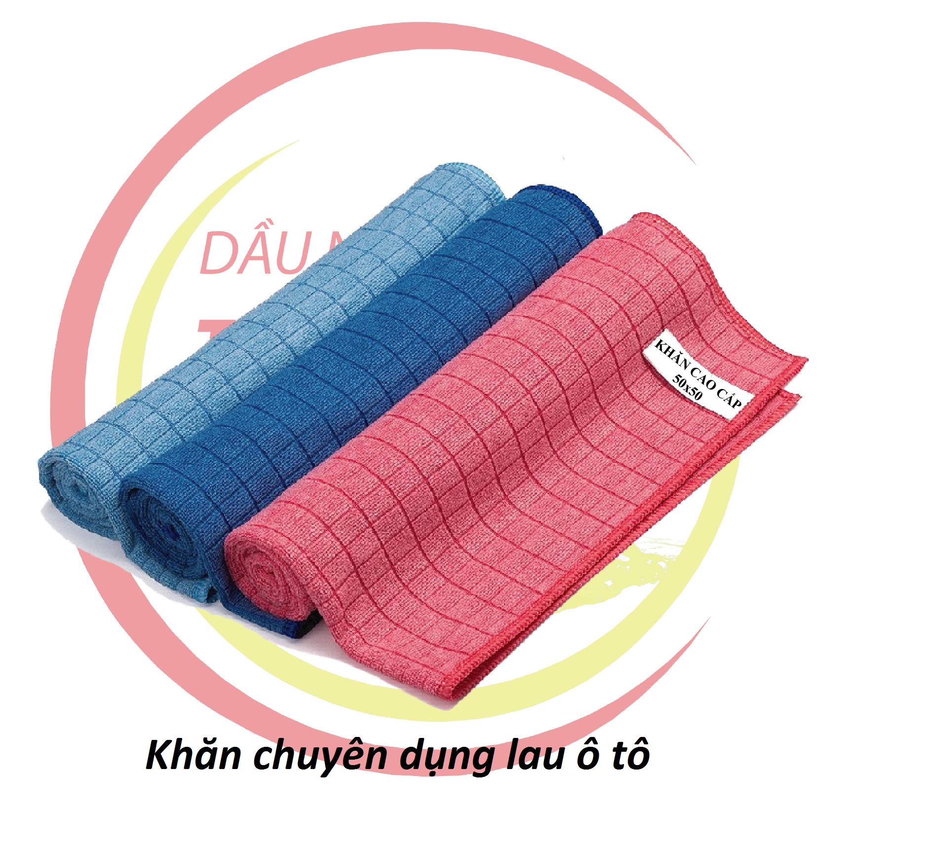 Khăn lau chuyên dụng cho xe máy xe hơi chuyên dụng 50x50cm