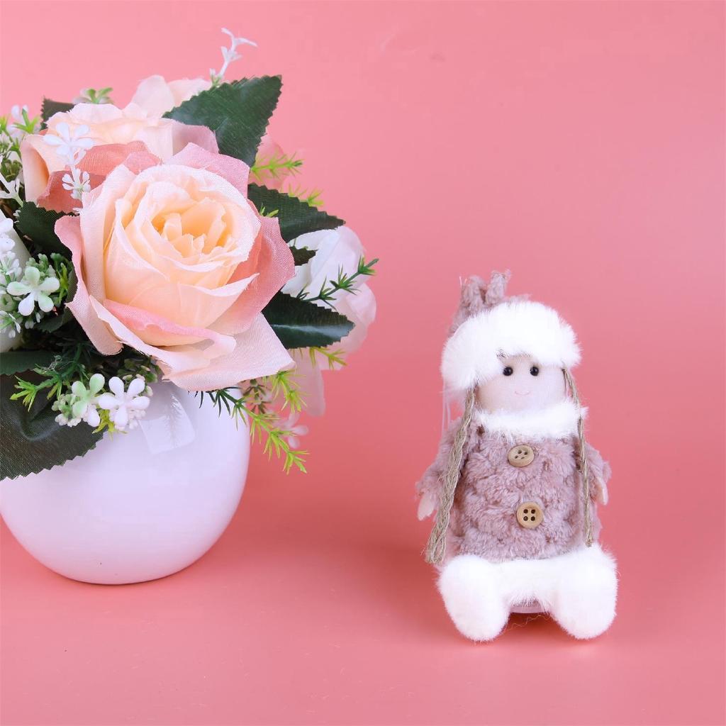 Búp bê nhồi bông thiên thần dễ thương làm đồ chơi/trang trí cây thông Giáng sinh