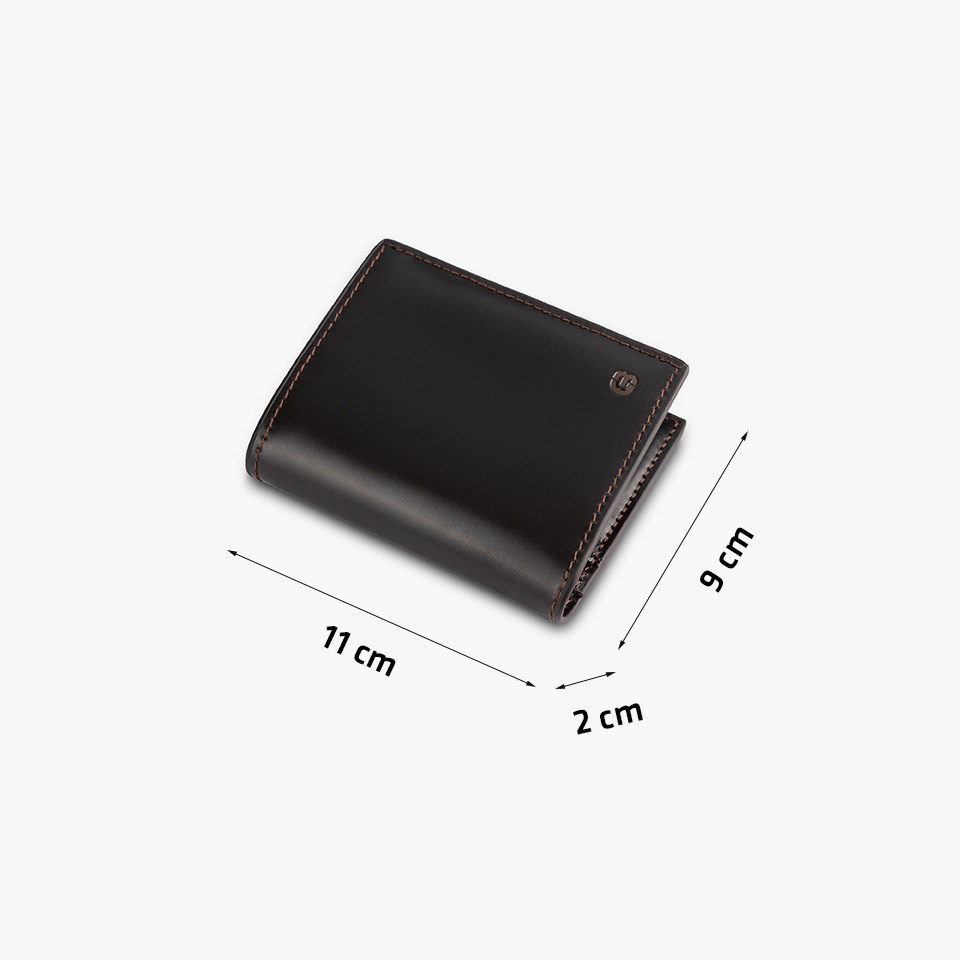 Ví Nam, Bóp Nam Thời Trang Da Bò Box Cao Cấp Gence C05 Nâu Dáng Dọc