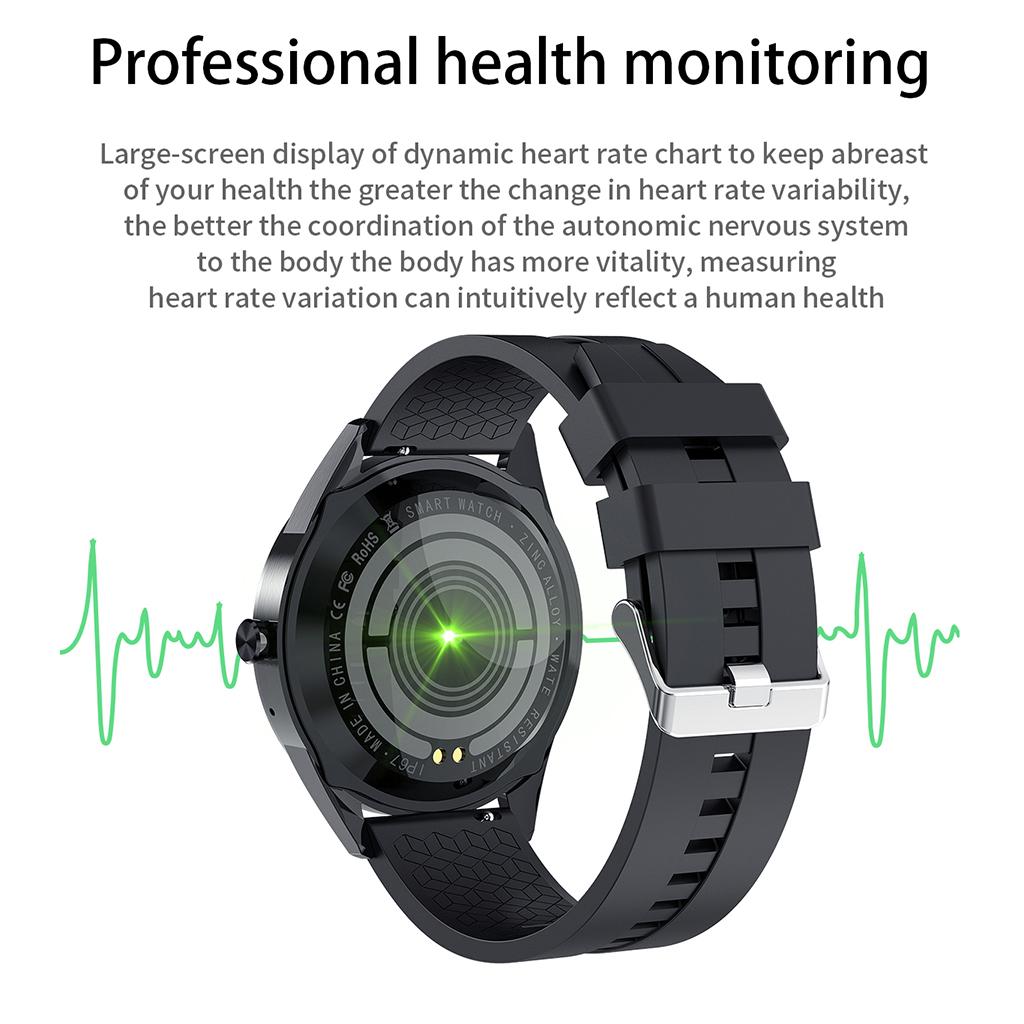 2xWomen Men Bluetooth Smart Watch Wrist Band Sedentary Reminder Black