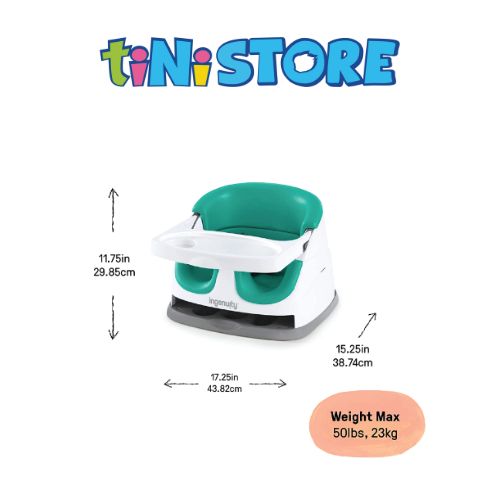 tiNiStore-Đồ chơi ghế ăn dặm 2 trong 1 màu xanh lá Ingenuity 11574