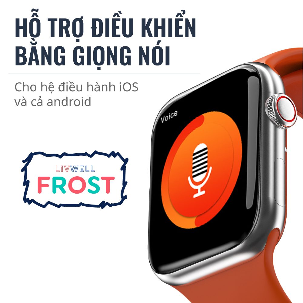 Đồng hồ thông minh LivWell Frost - Hàng Chính Hãng - Bảo Hành 12 Tháng 1 Đổi 1 - CAM LỬA