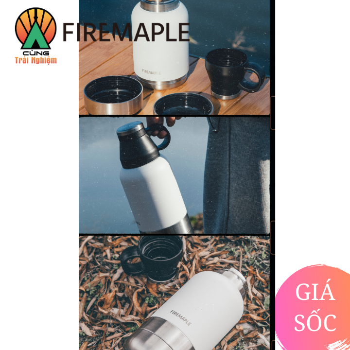 [CHÍNH HÃNG] Bình giữ nhiệt 1L kèm 2 bát Orca của Firemaple