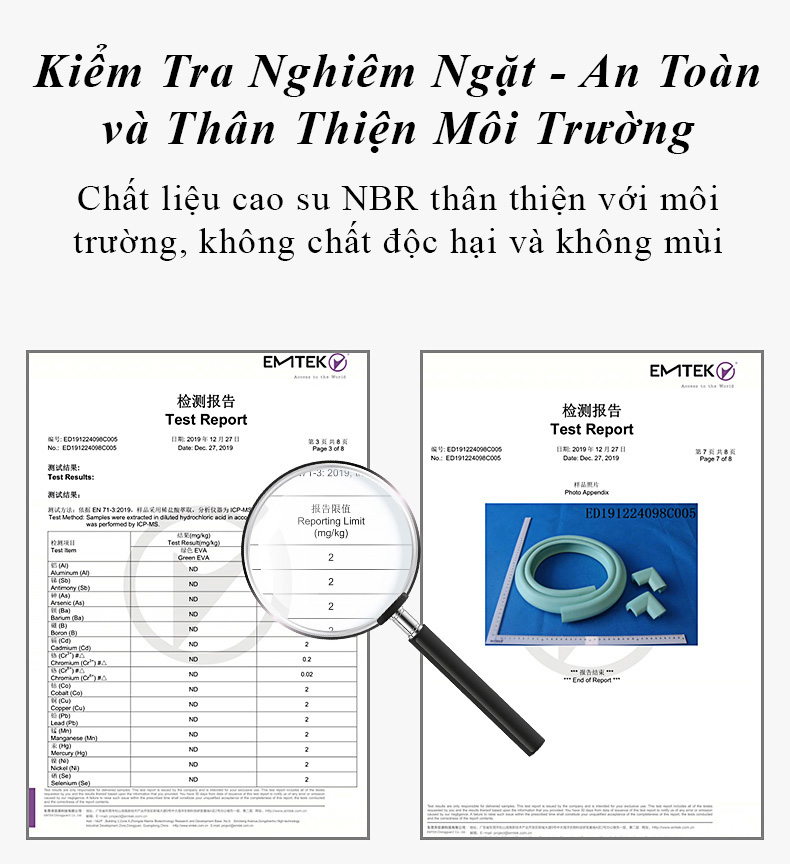 Mút Cao Su Dán, Bọc Cạnh, Góc Bàn An Toàn Cho Bé - KUB