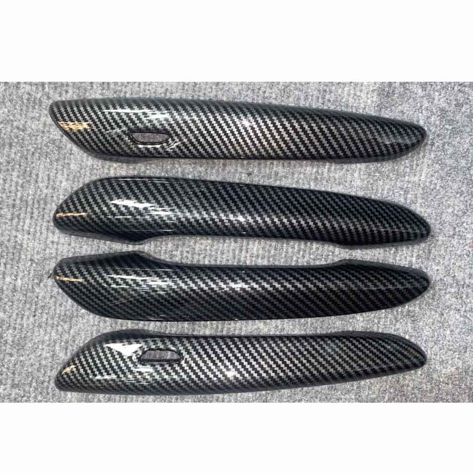 Bộ 8 Ốp Tay Nắm Hõm Cửa Dành Cho Xe Ô Tô Mazda 3 2020 Vân Cacbon