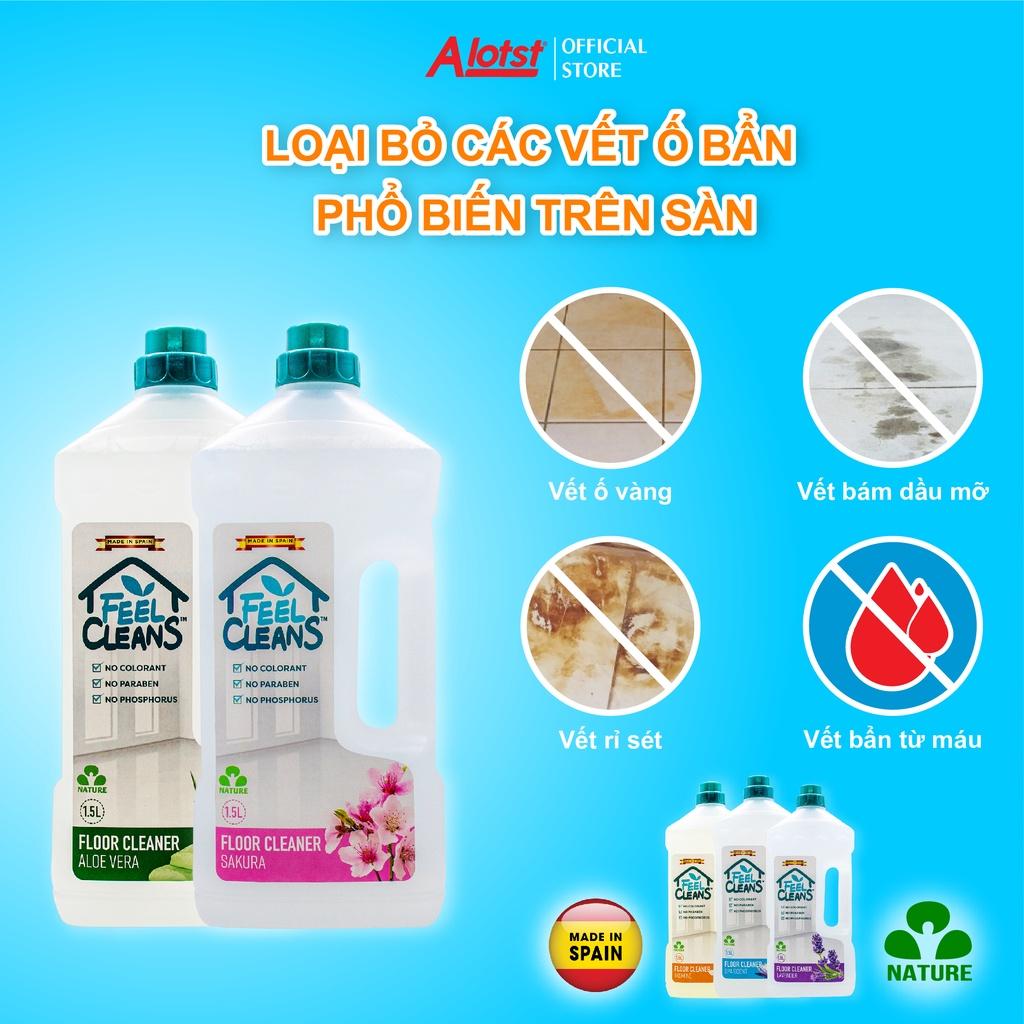 Nước Lau Sàn FeelCleans 1.5 Lít made in SpainGIAO NHANH 1H