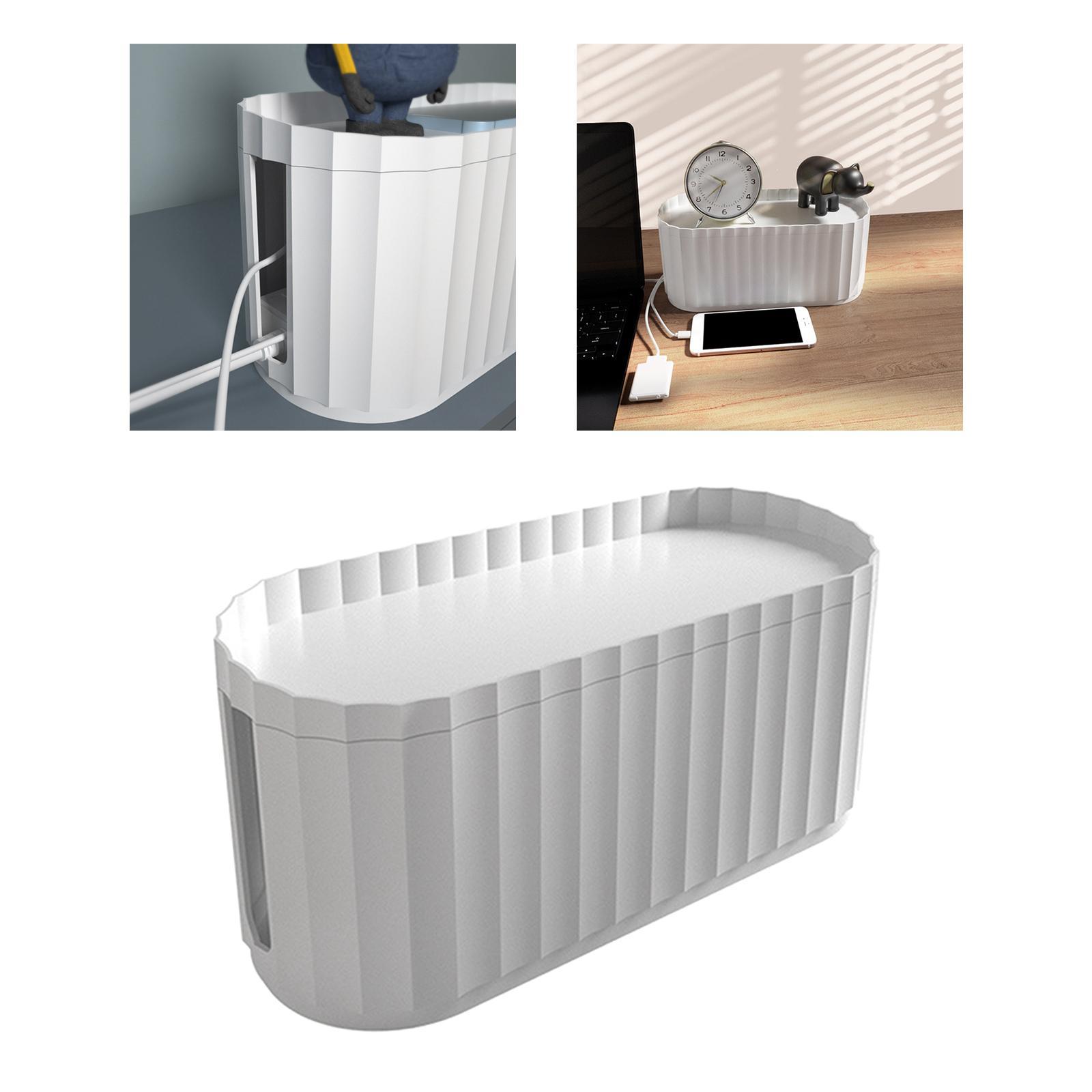 Cable Management Box, to Hide Adapter Cable Organizer Box for Office USB Hub Power Strips Home