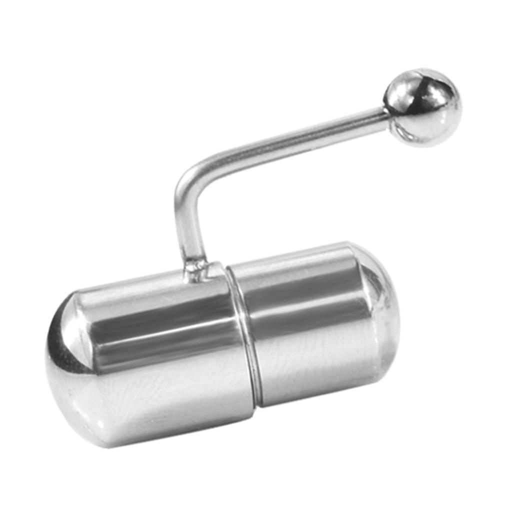 Silver stainless steel vibrating belly button navel ring nose lip body ring