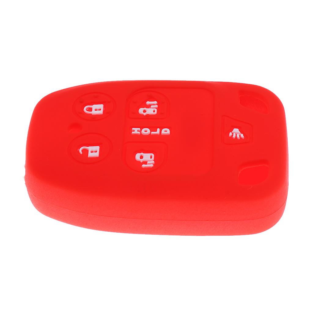 Car Key Fob Protector Silicone Case Cover 6 Buttons for