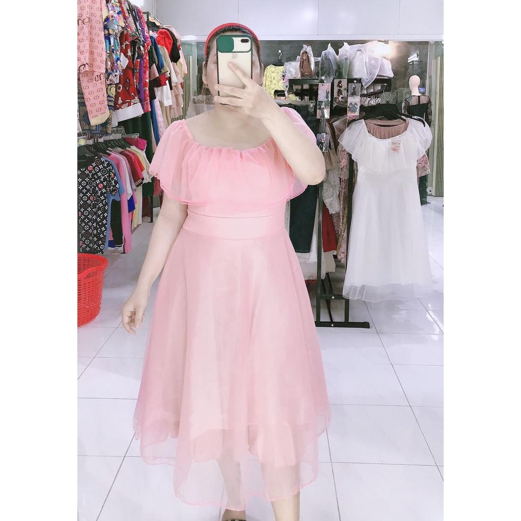 ĐẦM CÔNG CHÚA REN TRƠN BÈO CỔ BIGSIZE MẬP