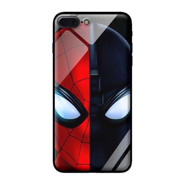Ốp kính cường lực cho iPhone 7 Plus Nhện Đỏ Đen - Hàng chính hãng