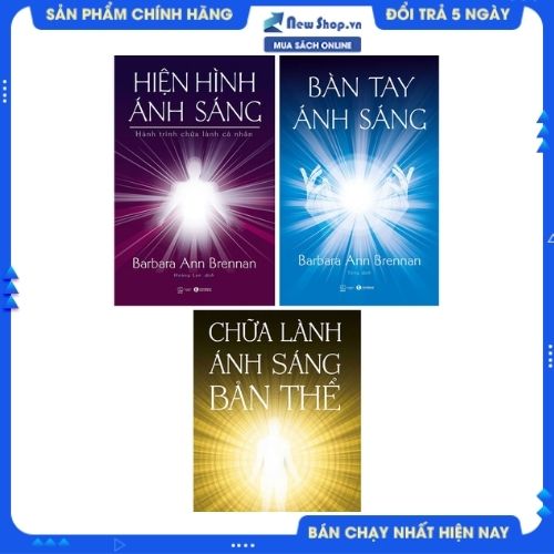 Combo Bộ Sách Mật Mã Chữa Lành: Bàn Tay Ánh Sáng + Chữa Lành Ánh Sáng Bản Thể + Hành Trình Chữa Lành Cá Nhân