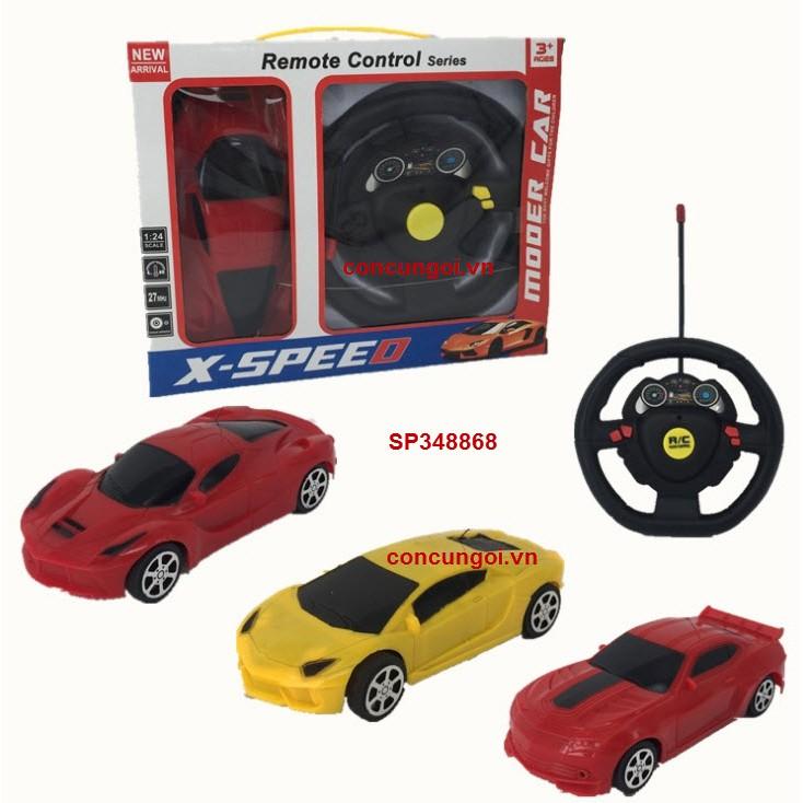 Đồ Chơi Hộp xe hơi Ferrari ĐK không sạc, vô lăng 1:24, 885-5