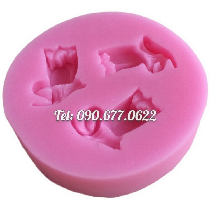 Khuôn rau câu silicone 3 hoa Tulip – Mã số 1675