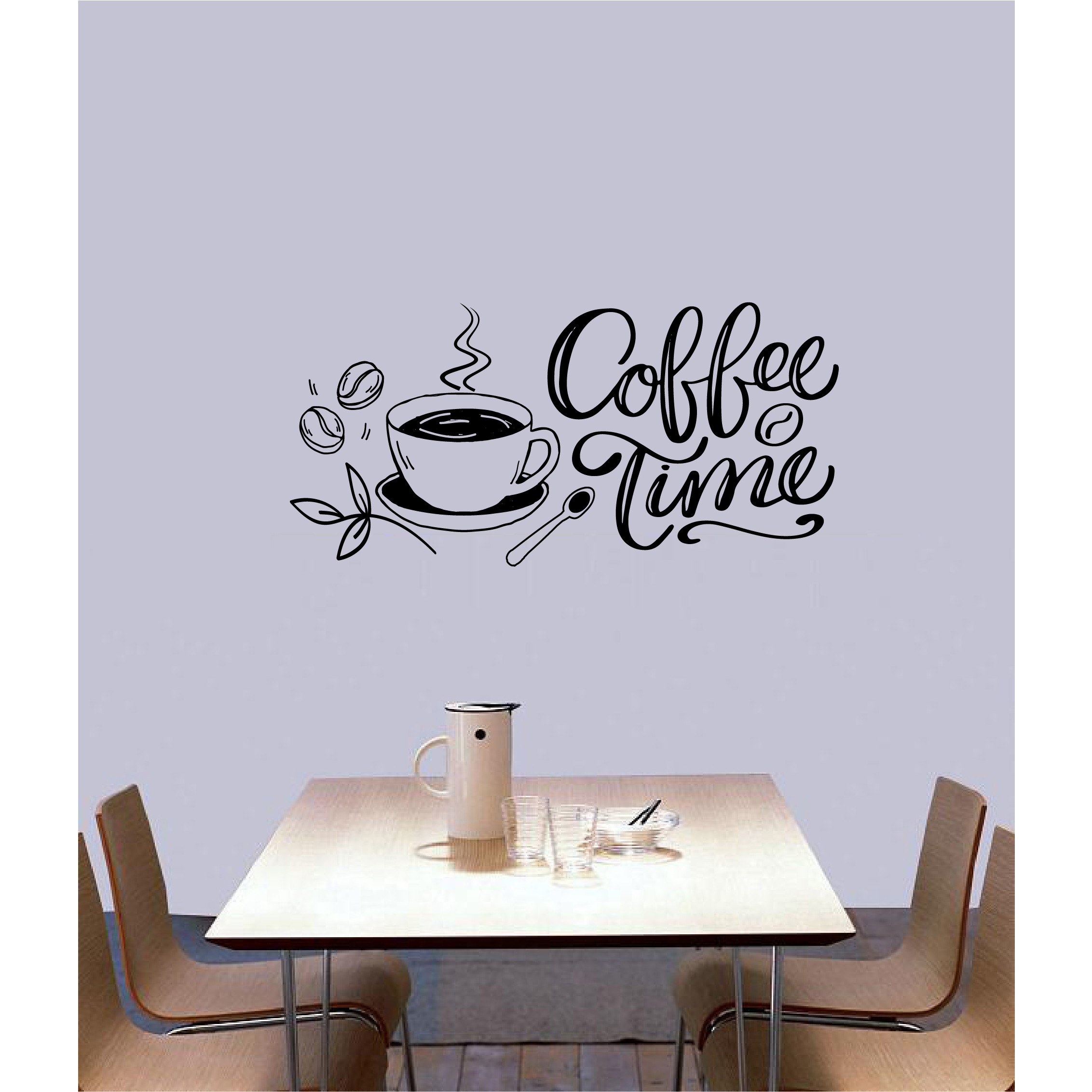 Decal trang trí quán số 7