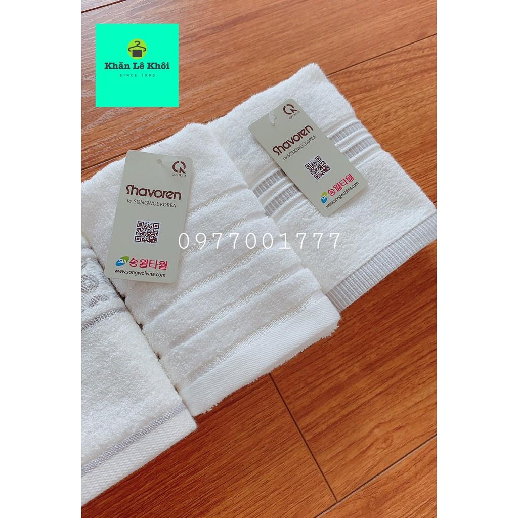 Khăn mặt Trắng Hàn Quốc chính hãng SONGWOL cao cấp -