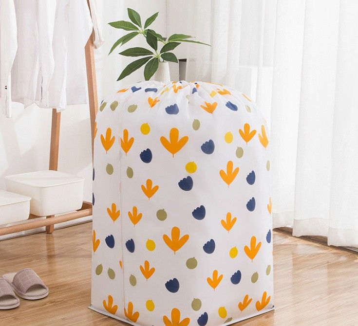 Túi Đựng Chăn Mền Vuông Peva Cuộn Lớn 90X45Cm Có Dây Rút