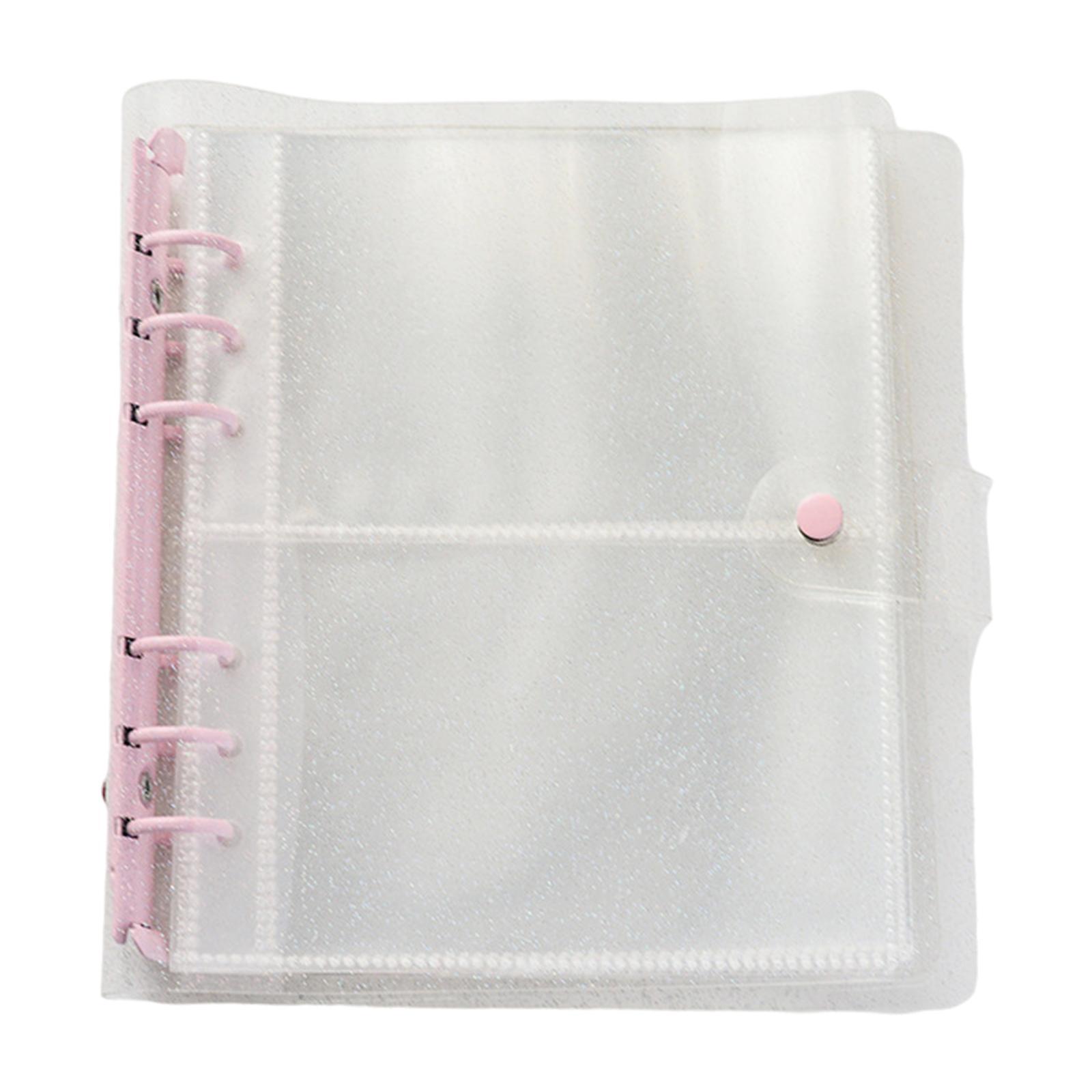 3 inch Mini Photo Album Card Protectors Sleeve Pages Shiny Clear Cover for Name Card Holder