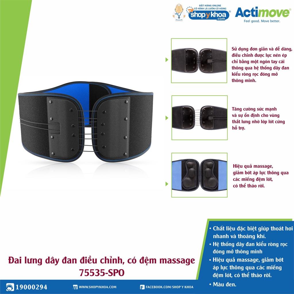 Đai lưng dây đan điều chỉnh, có đệm massage 75535-SPO Actimove Back Stabillizer