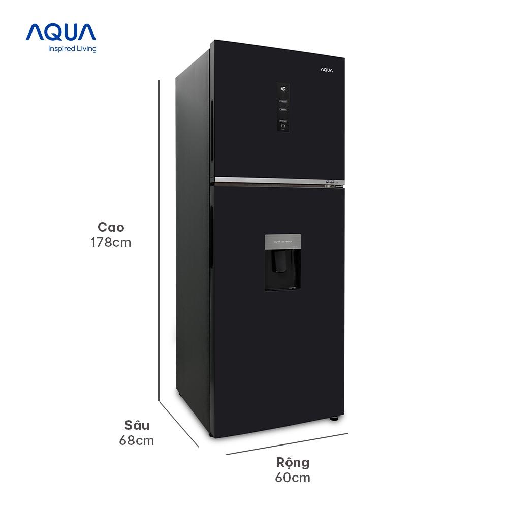 Tủ lạnh ngăn đông trên Aqua 347 Lít AQR-T389FA(WBS) - Hàng chính hãng - Chỉ giao HCM, Hà Nội, Đà Nẵng, Hải Phòng, Bình Dương, Đồng Nai, Cần Thơ