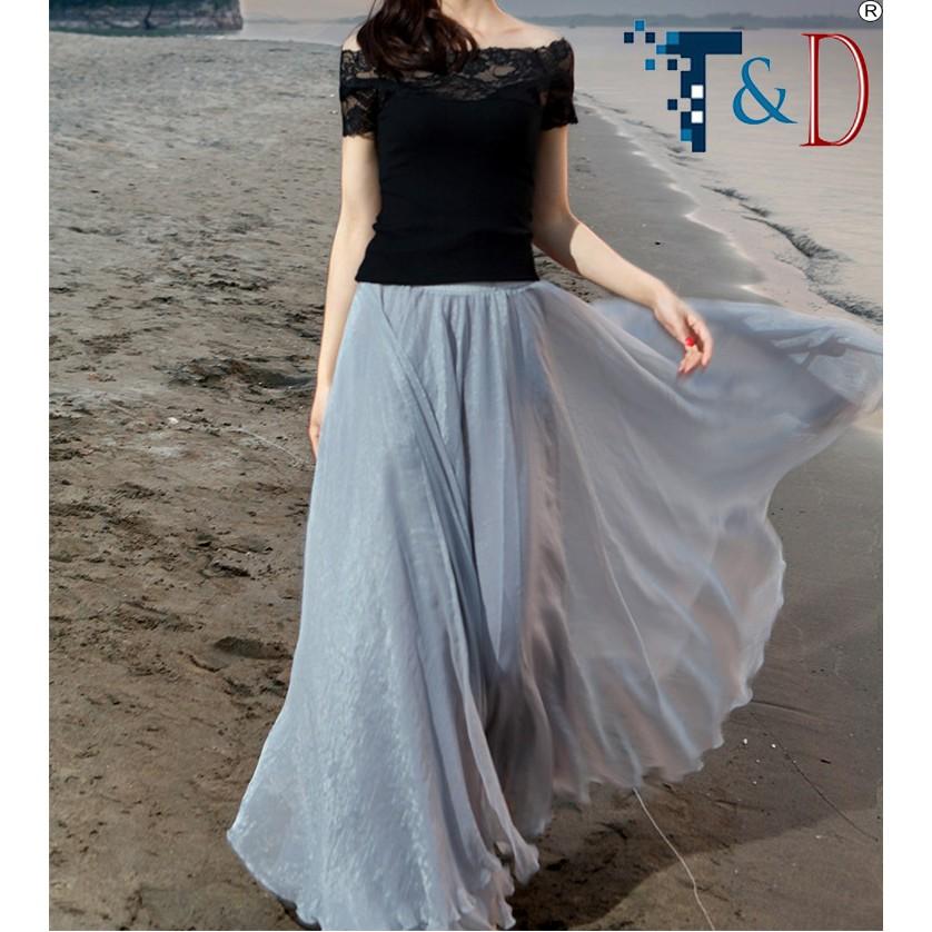 CHÂN VÁY XÒE NỮ FORM DÀI