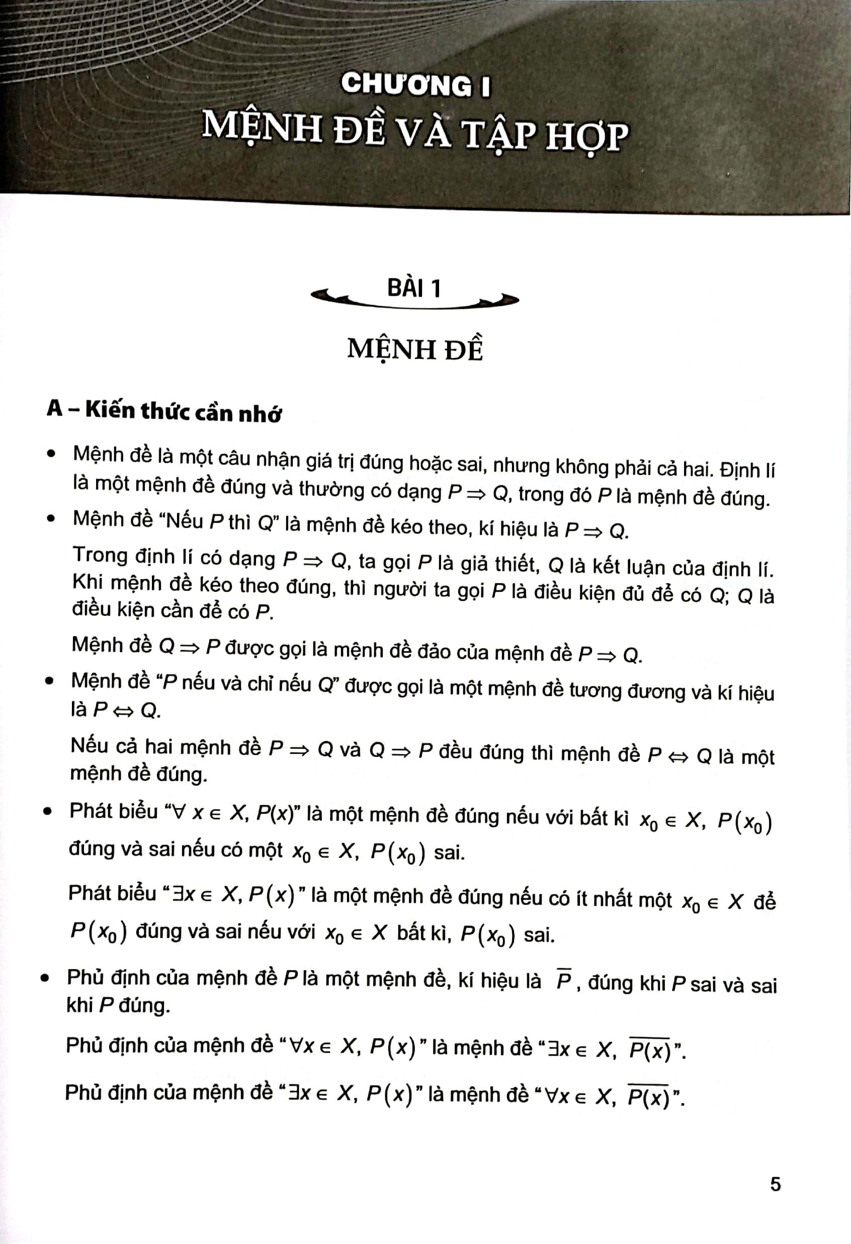 Sách Giáo Khoa Bài Tập Toán 10 - Tập 1 (Kết Nối Tri Thức) (Chuẩn)