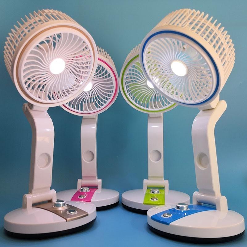 Quạt sạc tích điện gấp gọn JL Folding Fan LR-2018 - Giao màu ngẫu nhiên