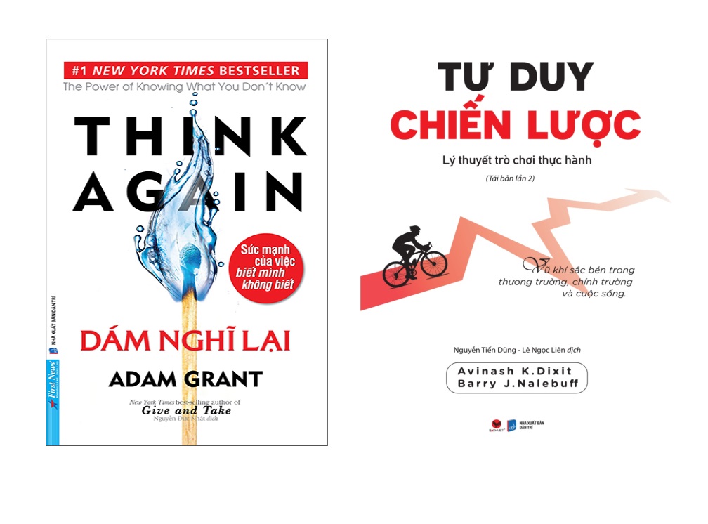 Combo 2 cuốn: Dám Nghĩ Lại + Tư Duy Chiến Lược Lý Thuyết Trò Chơi Thực Hành
