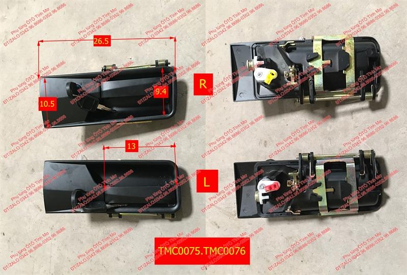 tay mở cửa ngoài A7 có lõi khóa L  bên lái