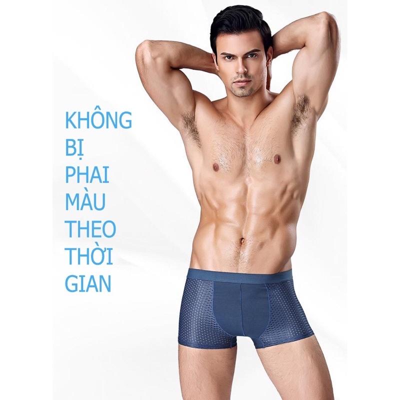 Combo 4 quần sịp đùi boxer thông hơi cao cấp dành cho nam