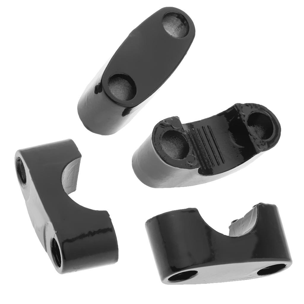 1 Cặp Tay Cầm CNC Màu đen 22mmBar Fat Bar Riser Mount Kẹp Adaptor