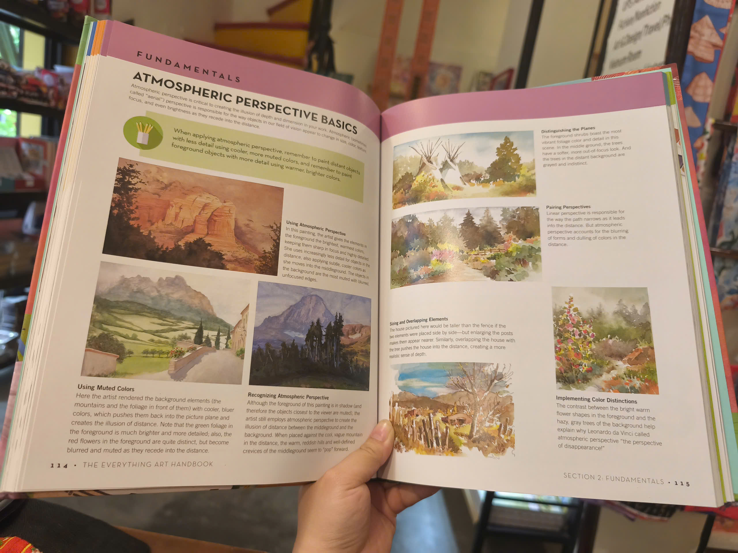 Sách - The Everything Art Handbook / Ngoại văn Nghệ thuật Nhập khẩu UK / Bìa cứng