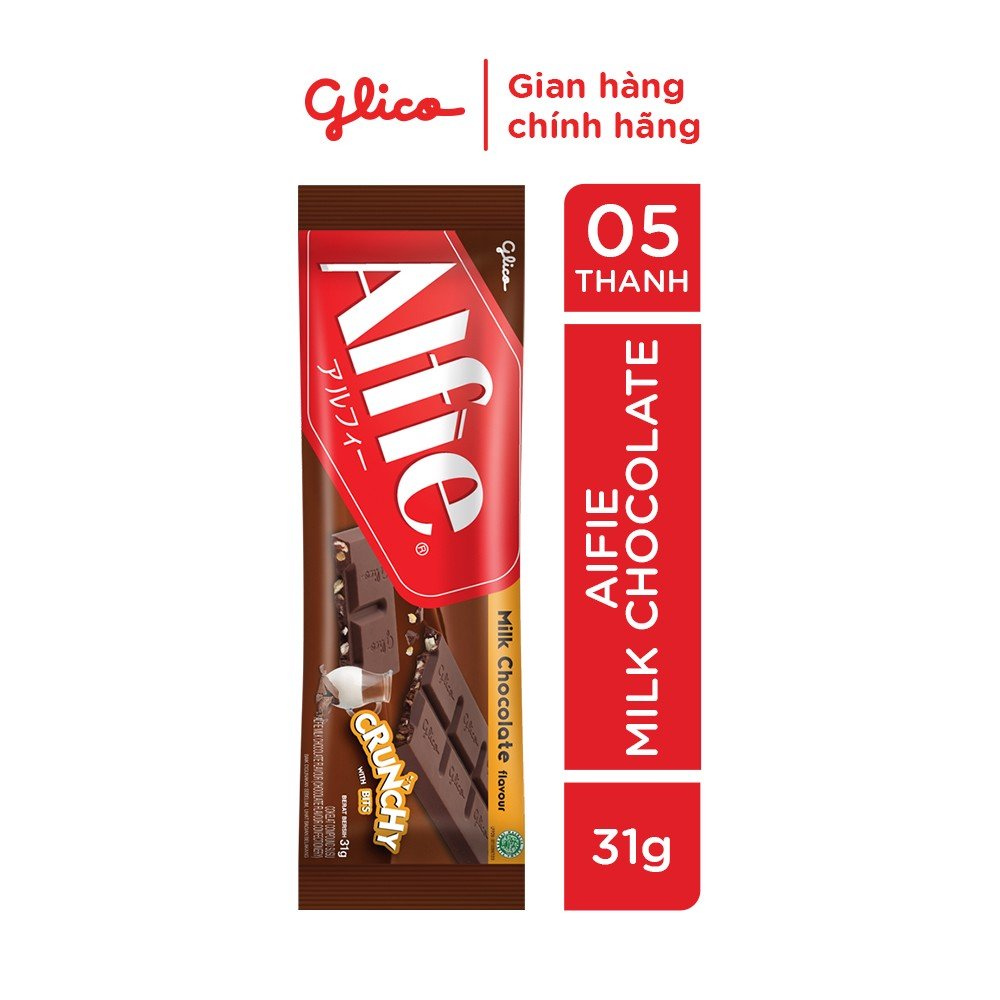 Socola dạng thanh Glico Alfie (Combo 5 thanh)