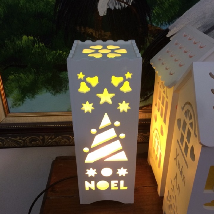 Quà tặng Noel - Đèn ngủ handmade khắc tên cnc