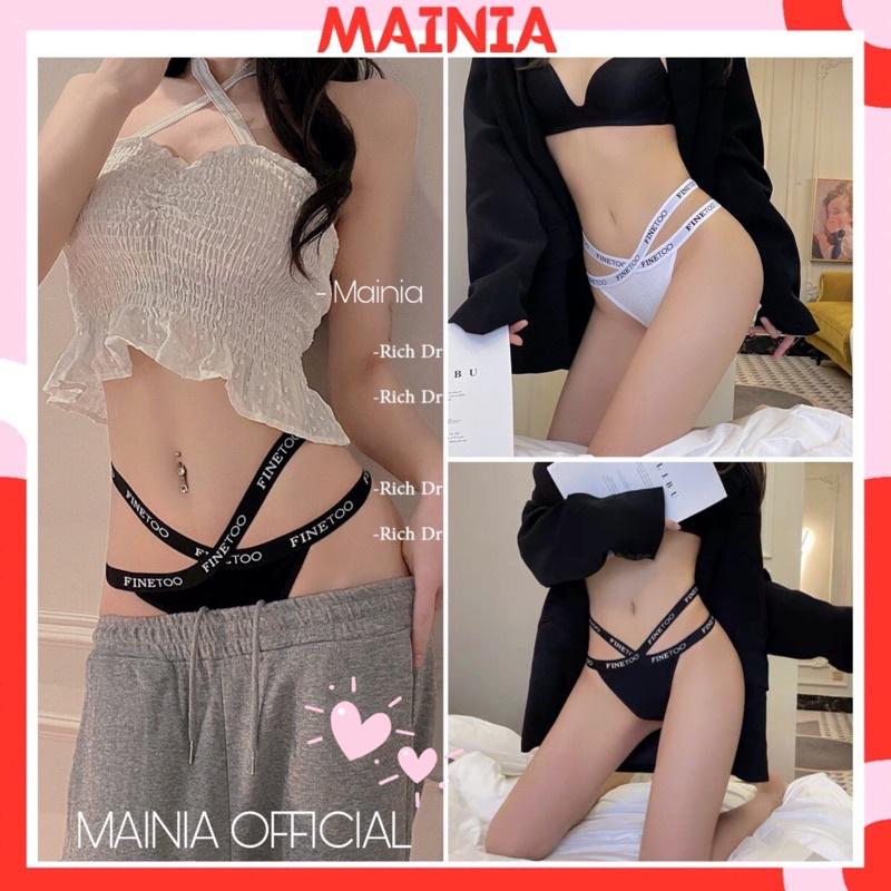 Quần Lót Lọt Khe Cotton Cạp Thun Chéo Chữ X Sexy Quyến Rũ Mainia Shop