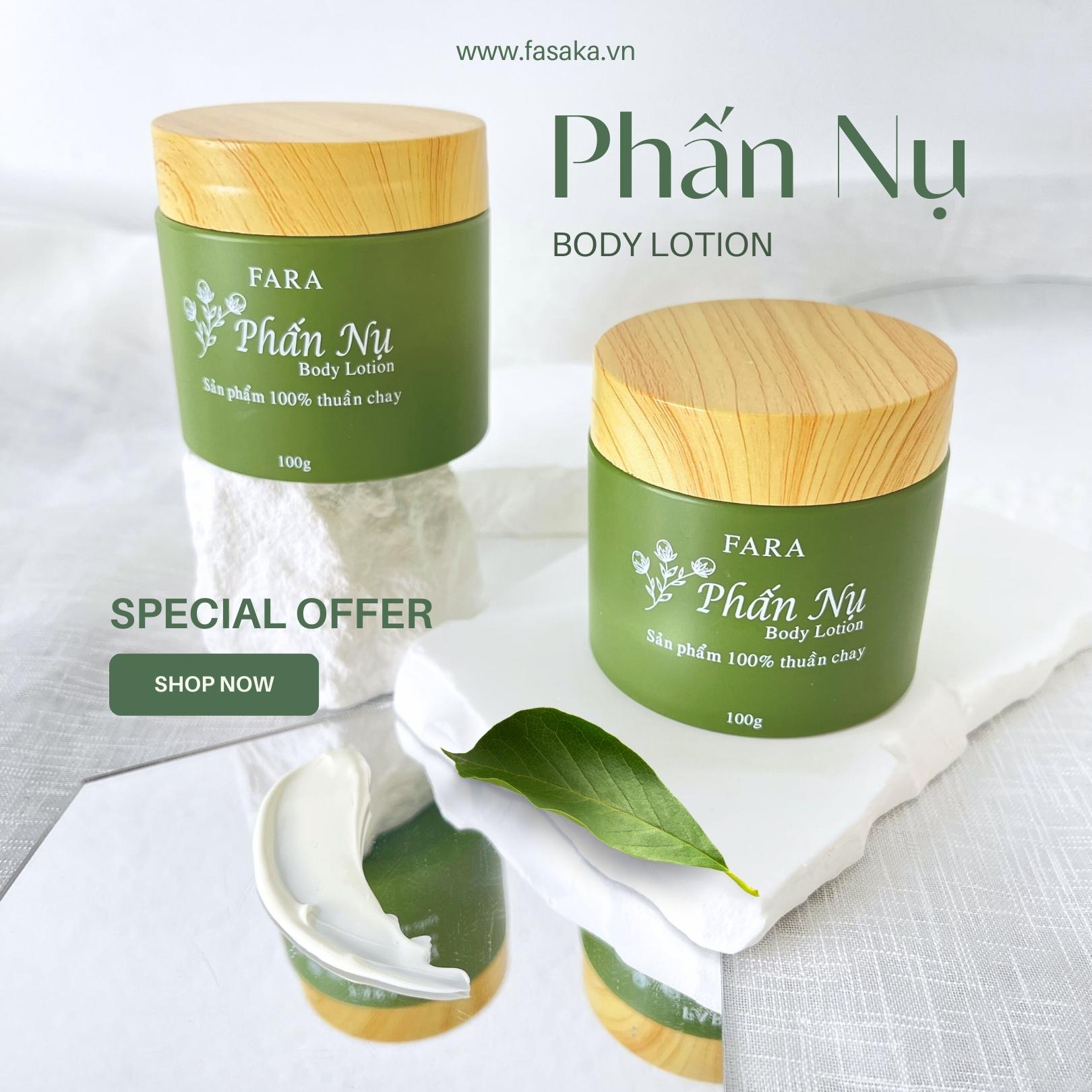 Kem Dưỡng Da Body Lotion Phấn Nụ Fara 100g