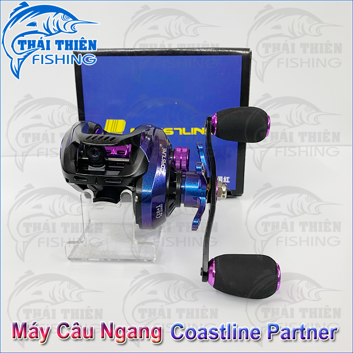 Máy Câu Ngang Coastline Partner 8.0:1 Tay Quay Trái Dùng Lure Cá Lóc, Chẽm, Mú