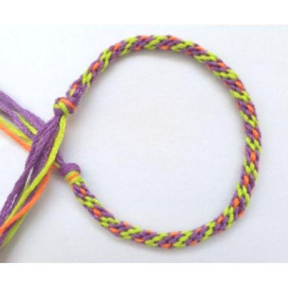 Vòng tay vòng chân may mắn-bảy sắc cầu vòng Rainbow-Wendy-Friendship bracelet-Vòng tình bạn handmade DIY