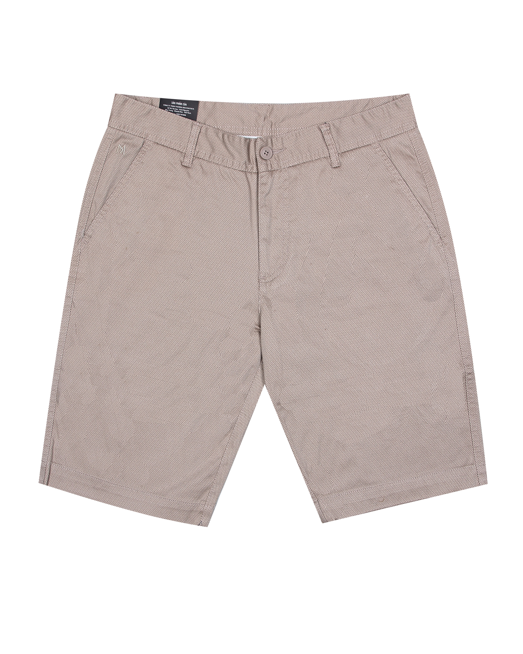 Quần short khaki nam Khatoco Q3M398R0-ININ131-2410-0