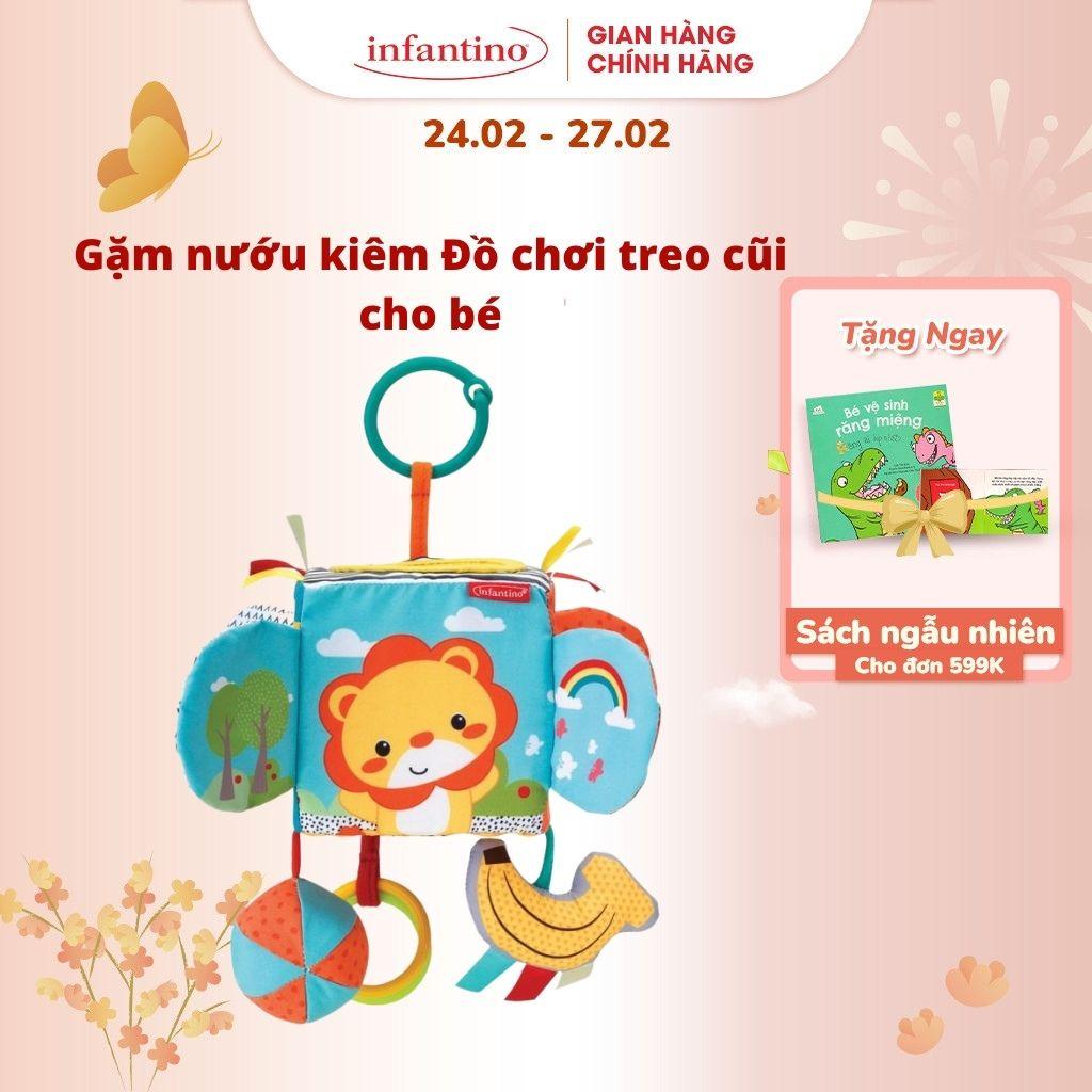 Đồ chơi khám phá Peek&amp;Seek Sensory Discovery Cube Infantino - Phát triển trí tuệ, phối hợp hành động &amp; giác quan