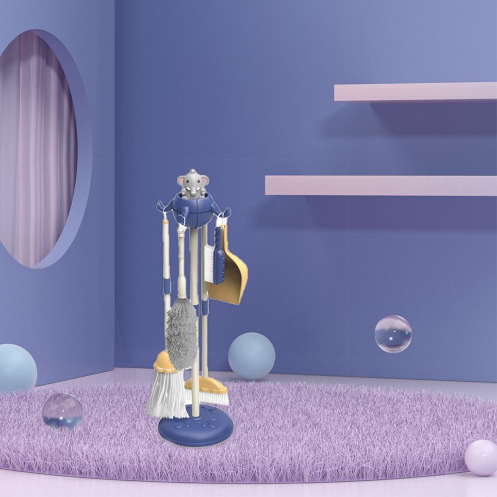 Elephant Kids Cleaning Toy Set Pretend Play Household Cleaning Tools