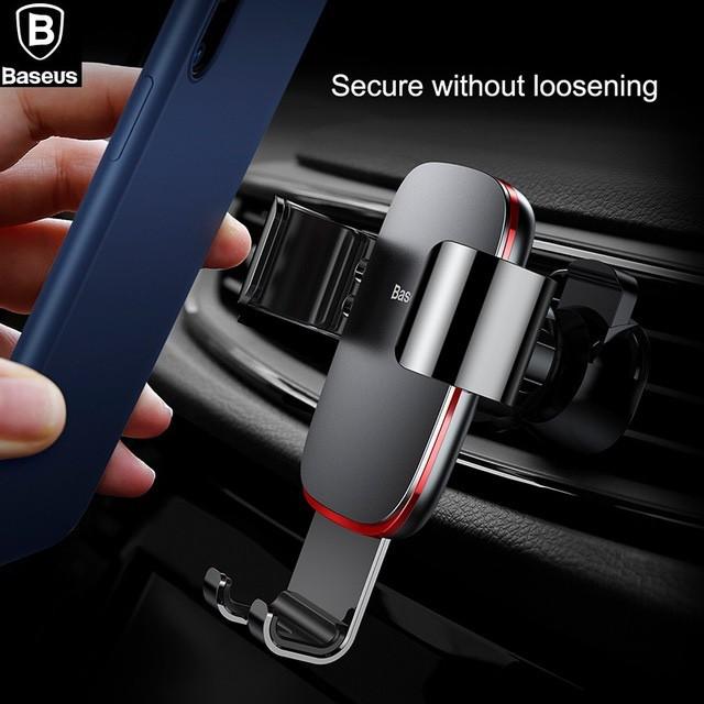 Giá đỡ điện thoại Baseus Metal Age Gravity Car Mount CD version Hàng chính hãng