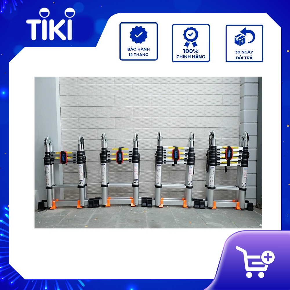 Thang Nhôm Rút Đôi Kagami KT-44AI - Hàng Nhập Khẩu Chính Hãng, Chắc Chắn, Bền Đẹp