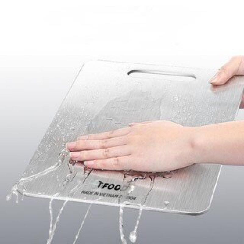 THỚT INOX 304 CỠ LỚN - KHÁNG KHUẨN - AN TOÀN CHO SỨC KHỎE - Chống Ẩm Mốc - Không Xước Dăm - Không Mùn Gỗ