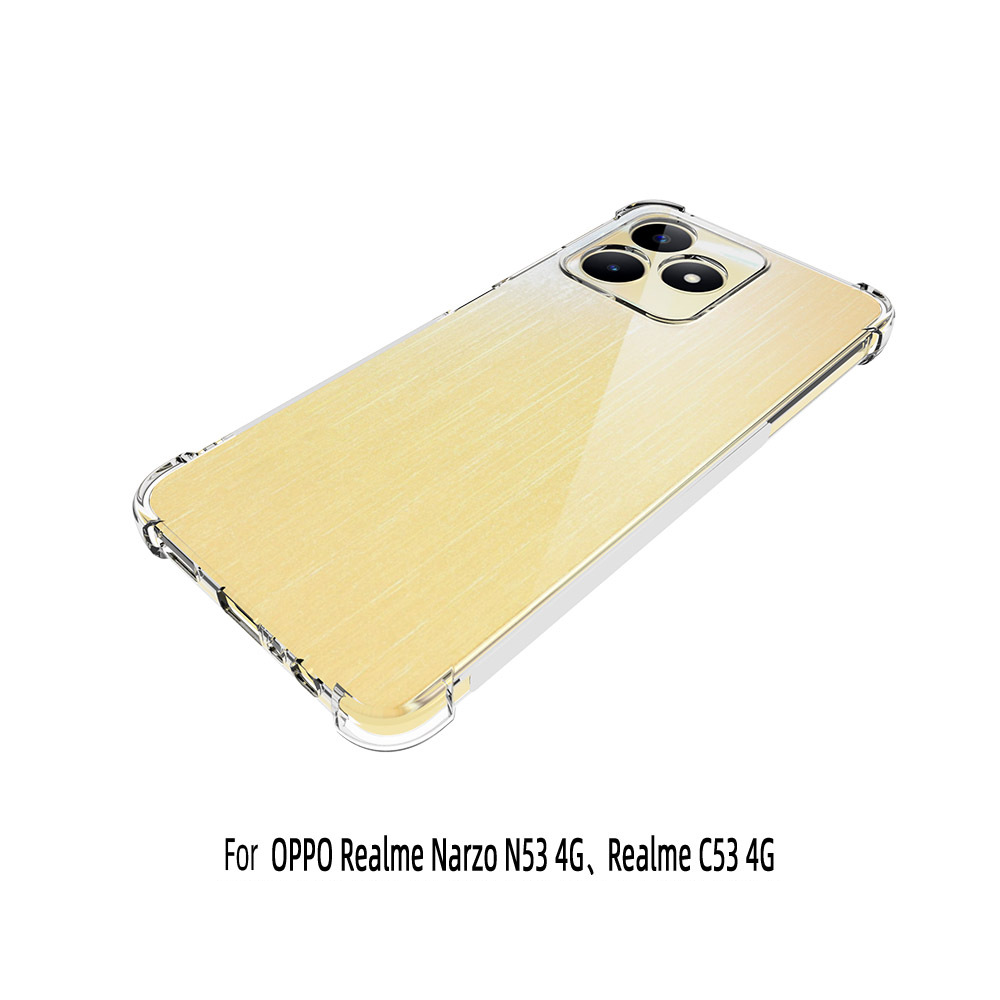 Ốp lưng dành cho Realme C53 dẻo trong chống sốc 4 góc cạnh, bảo vệ camera