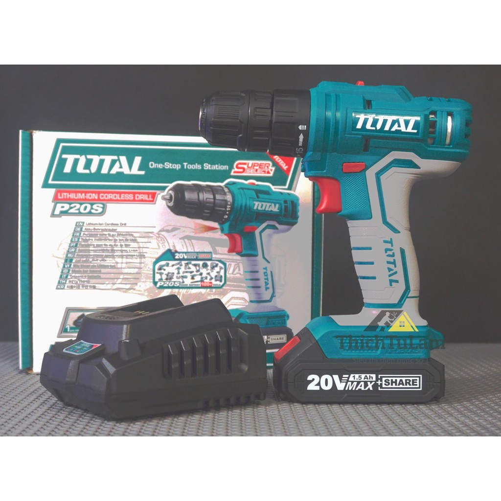 Máy khoan  dùng pin PS20S   total TDLI20011